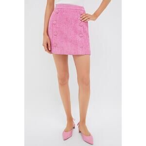 HYACINTH HOUSE Pink Tweed Andi Mini Skirt Size M NWT Retail $128 Tuckernuck